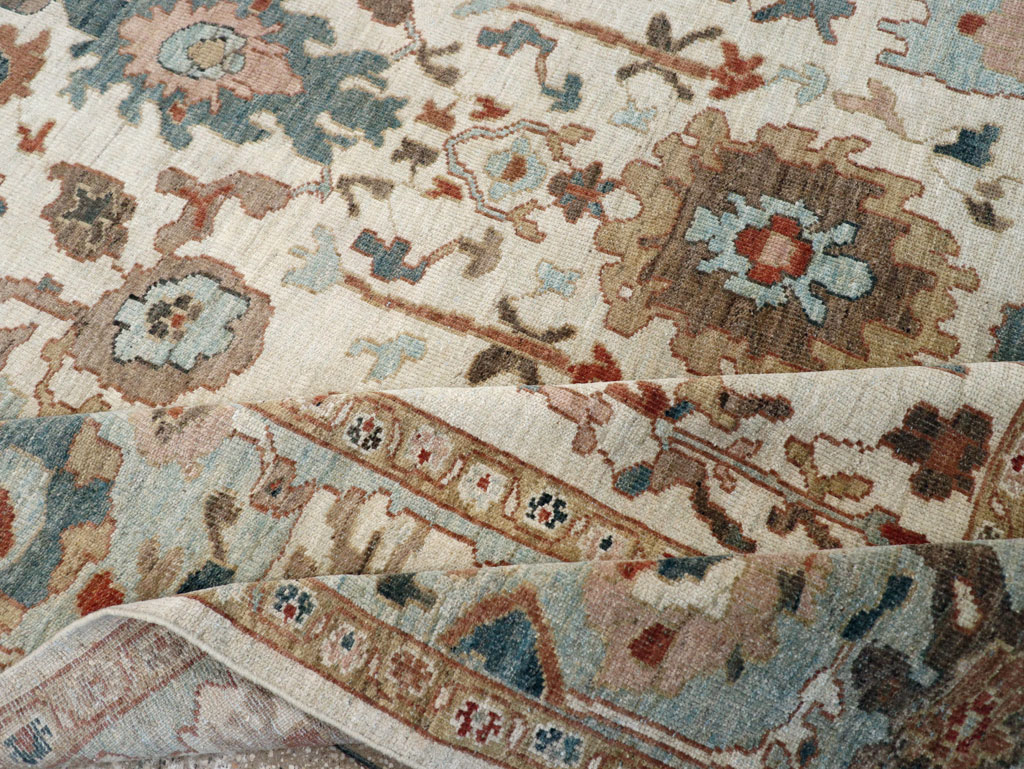Contemporary Persian Sultanabad Square Room Size Carpet, No.31015 - Gsblank