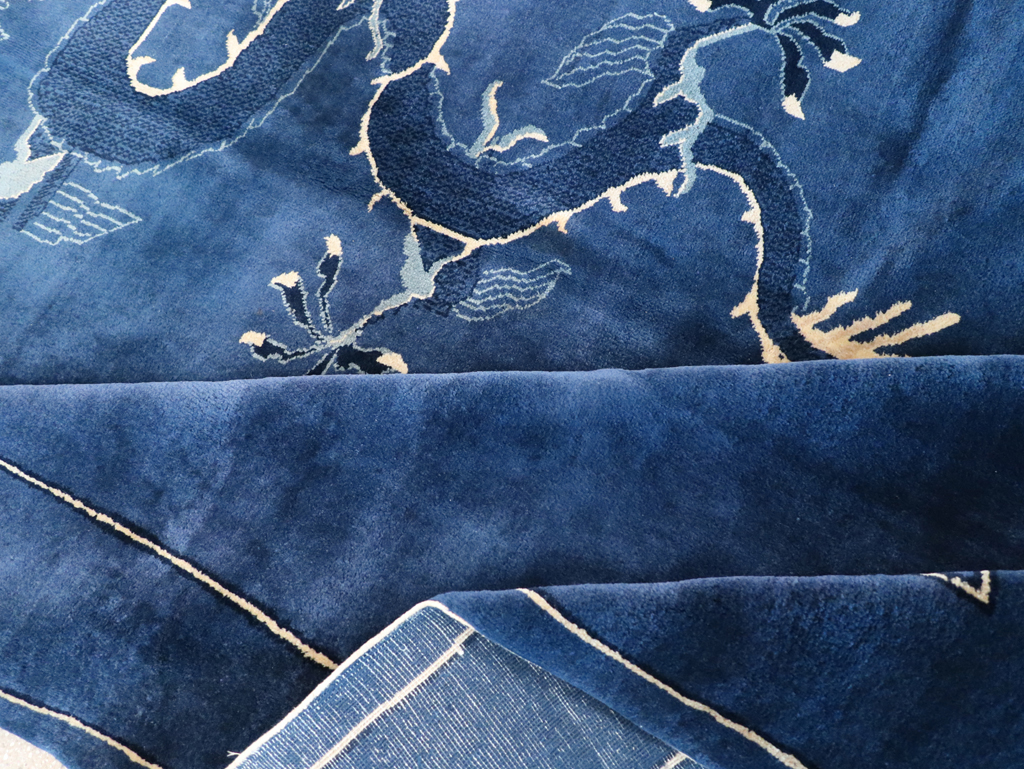 Vintage Chinese Peking Small Room Size Carpet, No.31018 - Gsblank