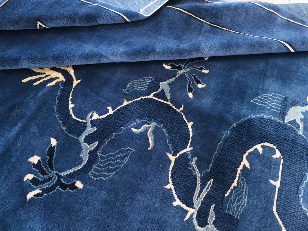 Vintage Chinese Peking Small Room Size Carpet, No.31018 - Gsblank