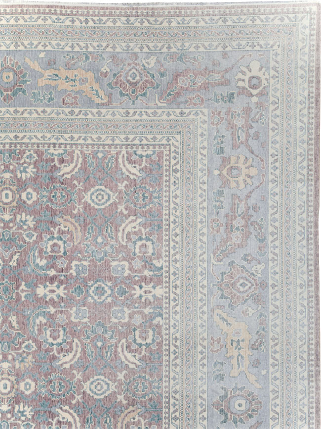 Persian Dorokhsh Inspired Modern Turkish Room Size Carpet, No.31022 - Gsblank