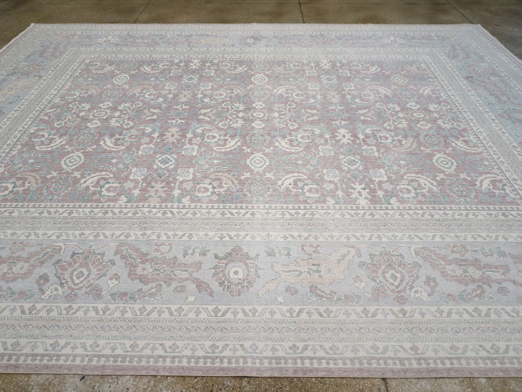 Persian Dorokhsh Inspired Modern Turkish Room Size Carpet, No.31022 - Gsblank