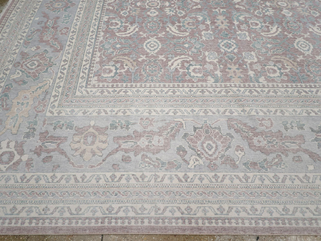 Persian Dorokhsh Inspired Modern Turkish Room Size Carpet, No.31022 - Gsblank