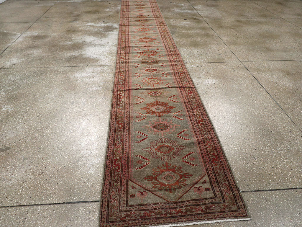 Vintage Persian Malayer Runner, No.31024 - Gsblank