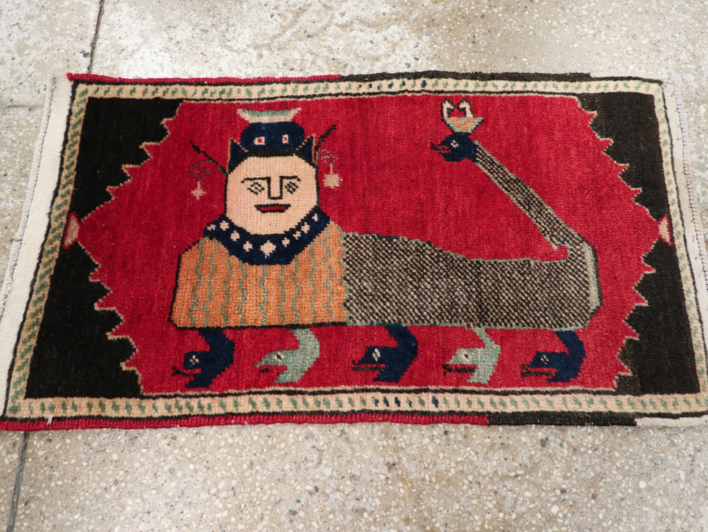 Vintage Anatolian Pictorial Rug, No.31026 - Gsblank