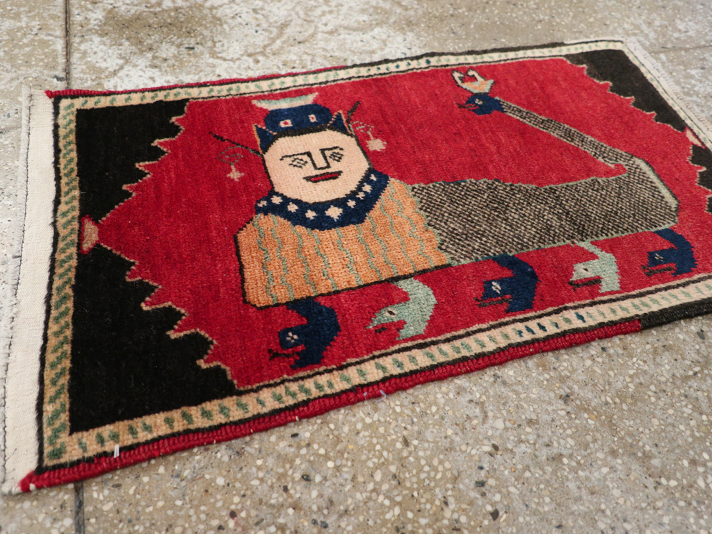 Vintage Anatolian Pictorial Rug, No.31026 - Gsblank