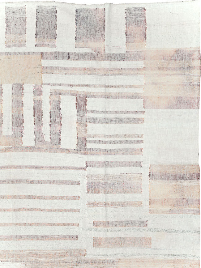 Vintage Turkish Flatweave Kilim Large Room Size Carpet, No.31032 - Gsblank