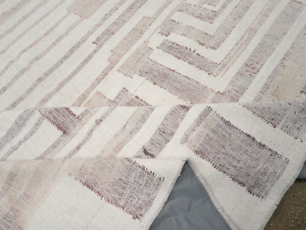 Vintage Turkish Flatweave Kilim Large Room Size Carpet, No.31032 - Gsblank