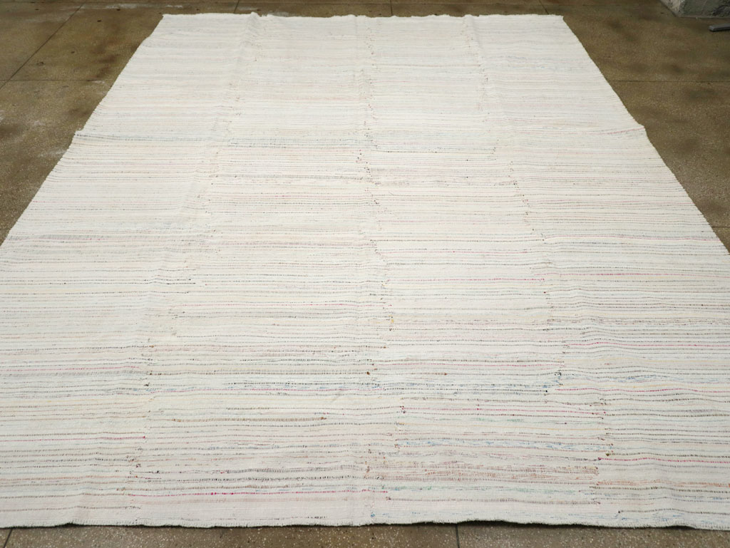 Vintage Turkish Flatweave Kilim Room Size Carpet, No.31033 - Gsblank