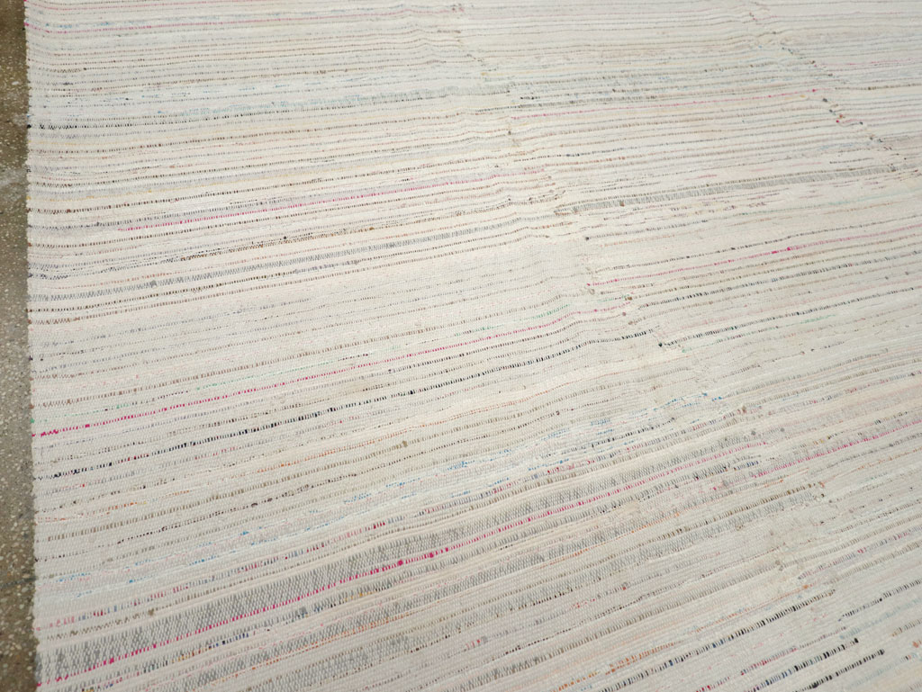 Vintage Turkish Flatweave Kilim Room Size Carpet, No.31033 - Gsblank