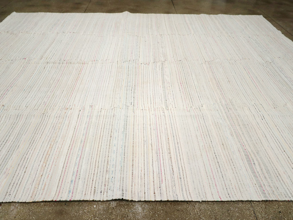 Vintage Turkish Flatweave Kilim Room Size Carpet, No.31033 - Gsblank