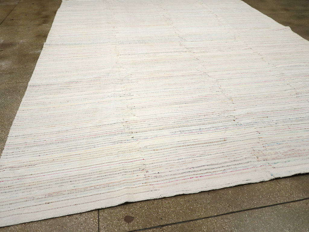 Vintage Turkish Flatweave Kilim Room Size Carpet, No.31033 - Gsblank