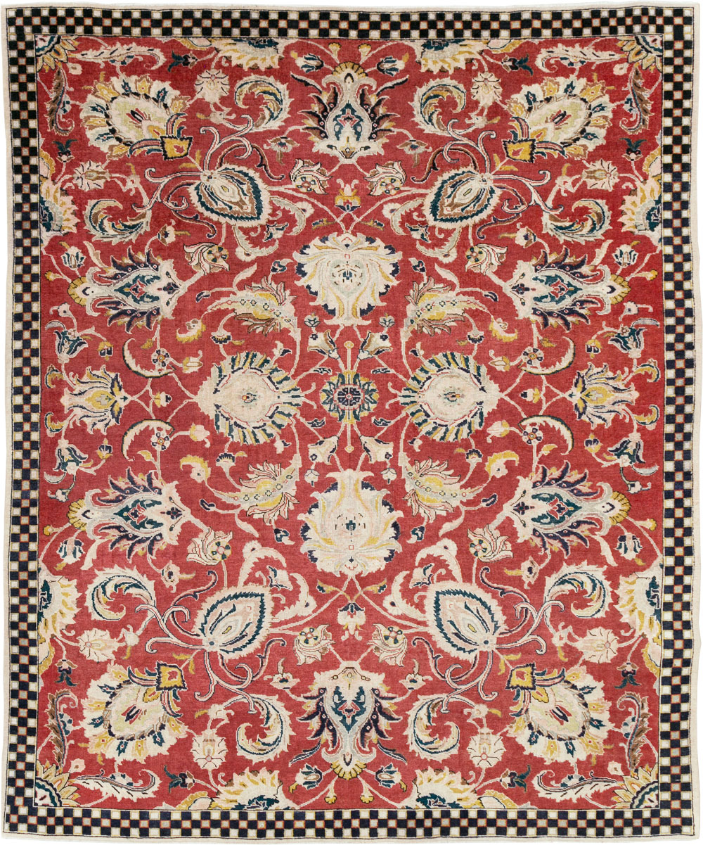 Vintage Persian Tabriz Room Size Carpet, No.31034 - Gsblank