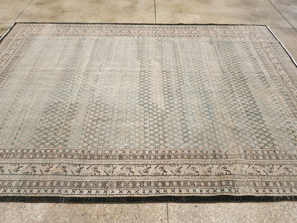 Antique Persian Tabriz Small Room Size Carpet, No.31035 - Gsblank