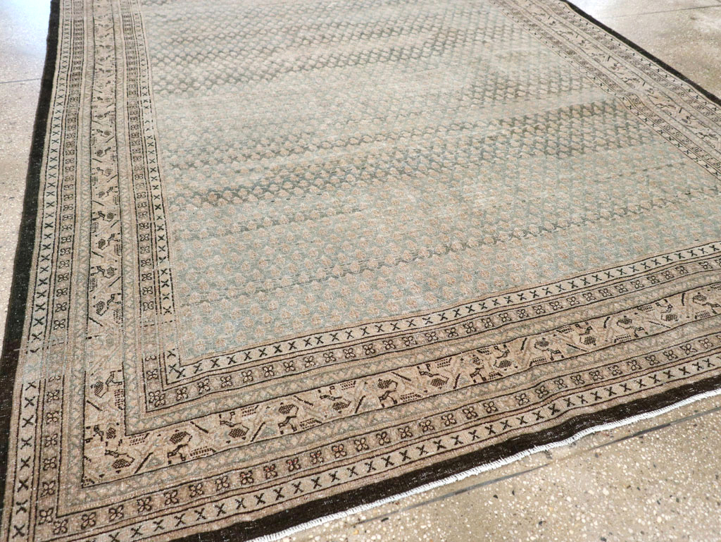 Antique Persian Tabriz Small Room Size Carpet, No.31035 - Gsblank