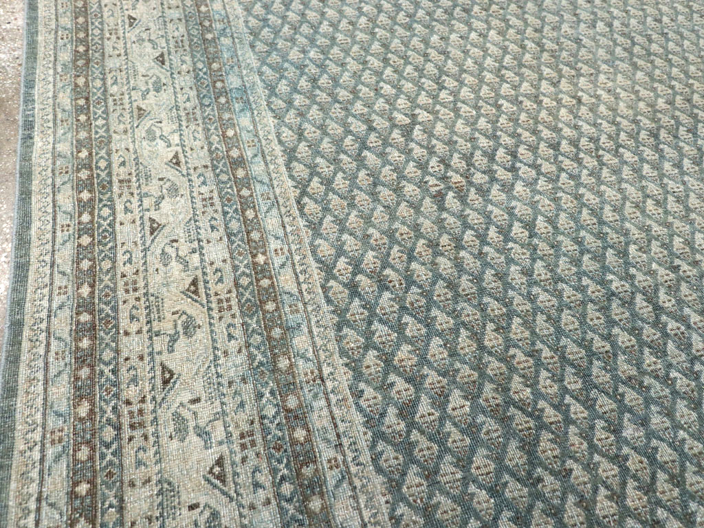 Vintage Persian Tabriz Accent Carpet, No.31037 - Gsblank