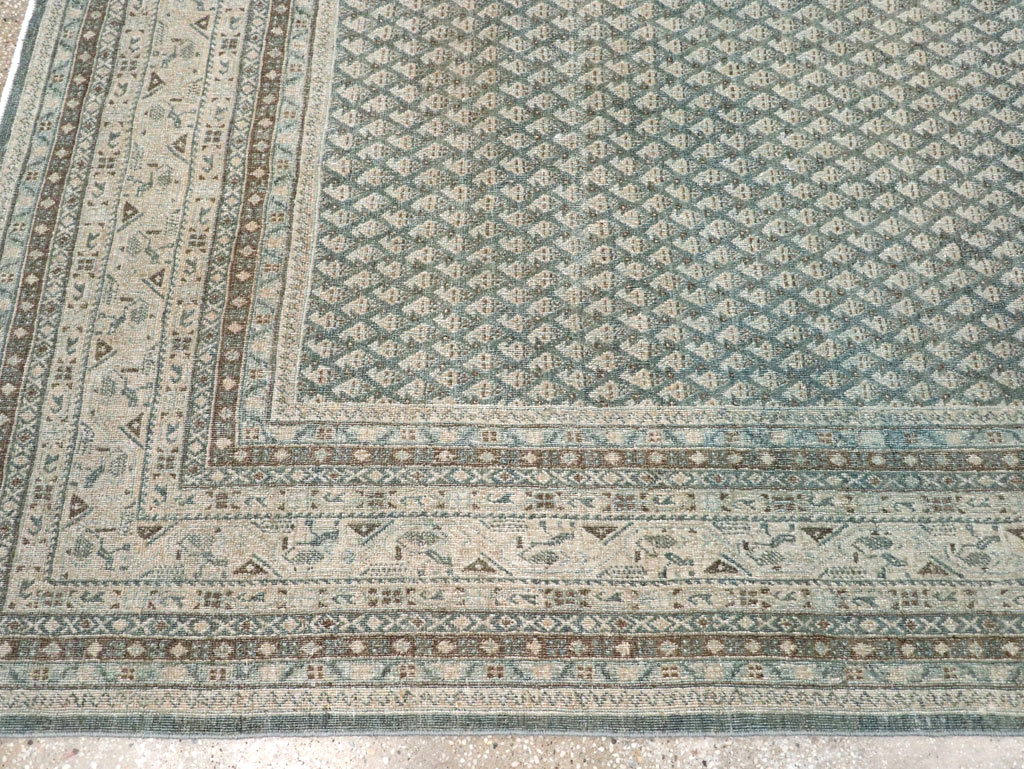 Vintage Persian Tabriz Accent Carpet, No.31037 - Gsblank