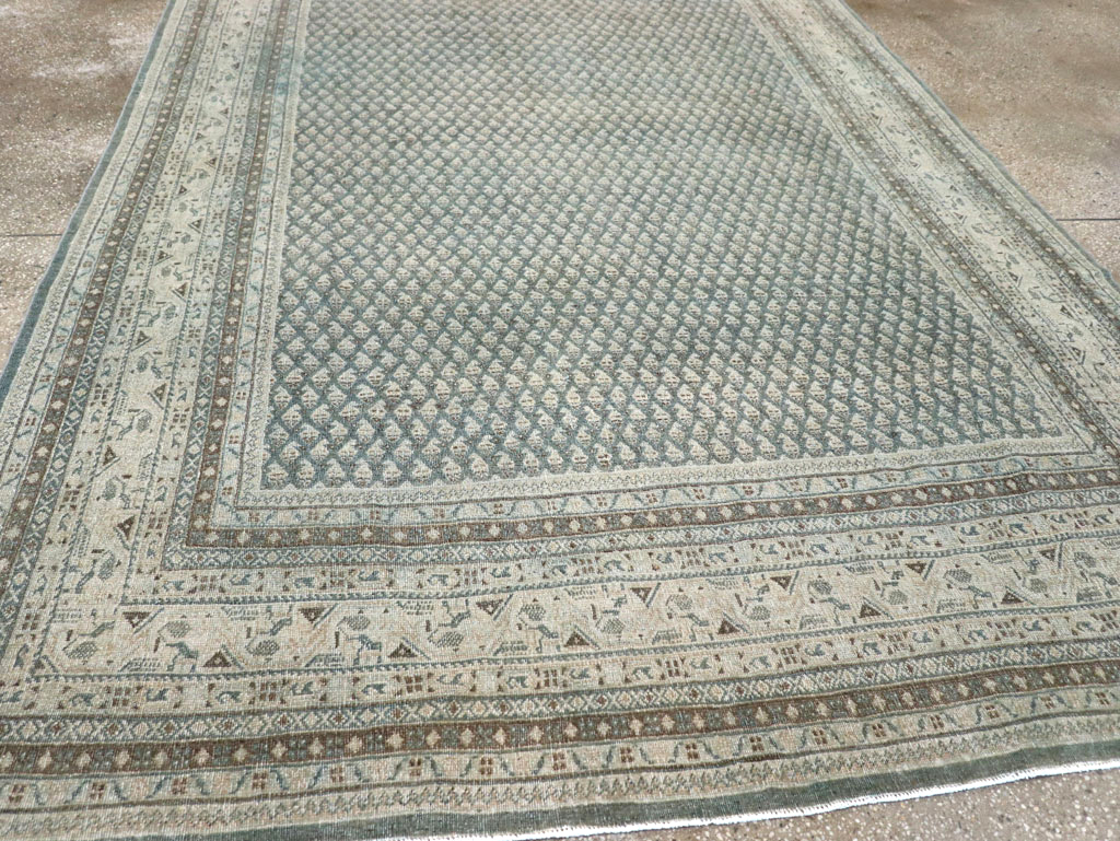 Vintage Persian Tabriz Accent Carpet, No.31037 - Gsblank