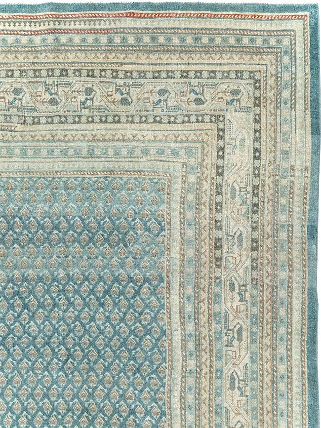 Vintage Persian Tabriz Accent Carpet, No.31039 - Gsblank