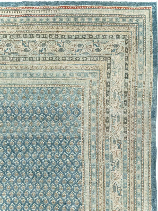 Vintage Persian Tabriz Accent Carpet, No.31039 - Gsblank