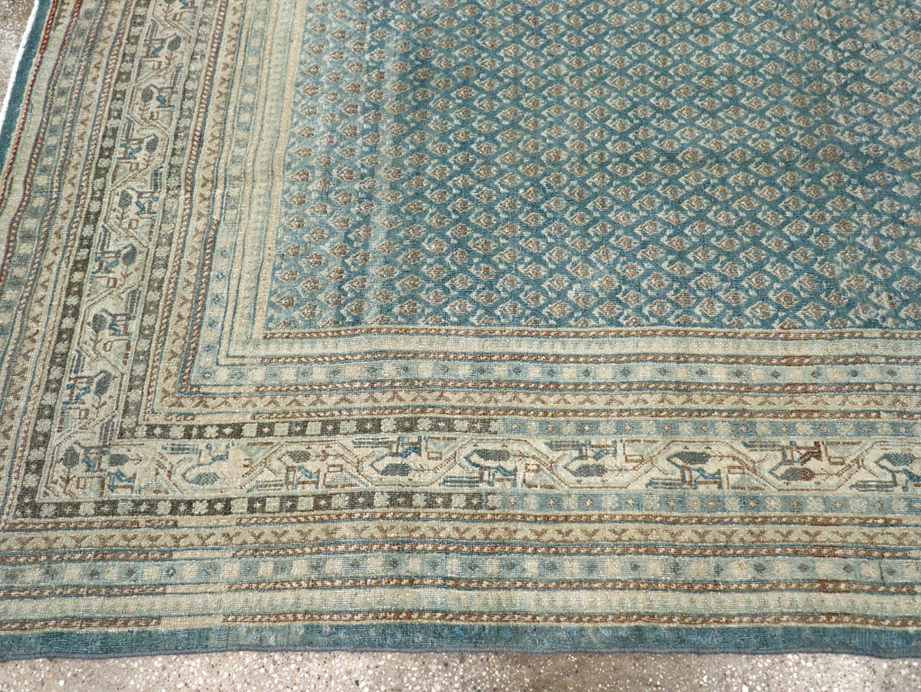 Vintage Persian Tabriz Accent Carpet, No.31039 - Gsblank