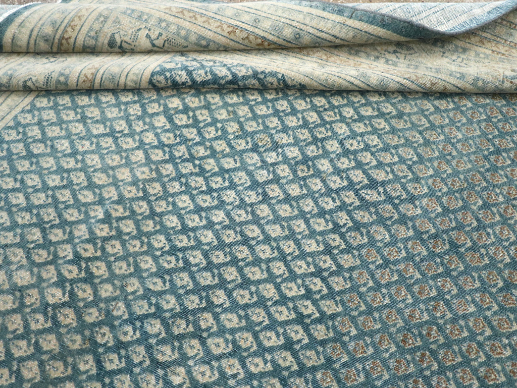 Vintage Persian Tabriz Accent Carpet, No.31039 - Gsblank