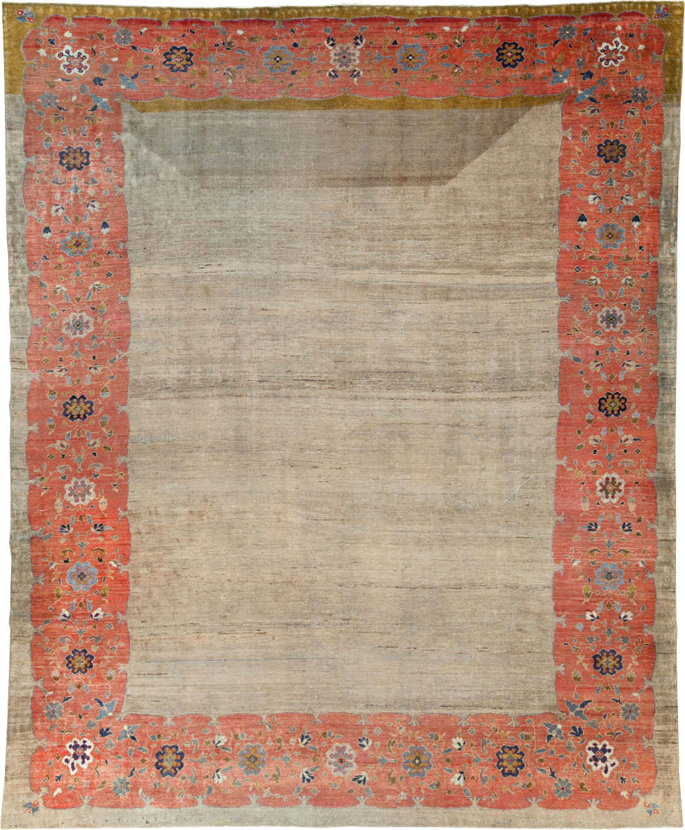 Antique Persian Mahal Room Size Carpet, No.31042 - Gsblank