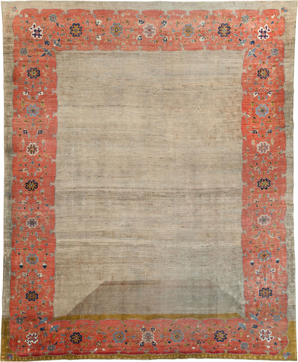 Antique Persian Mahal Room Size Carpet, No.31042 - Gsblank