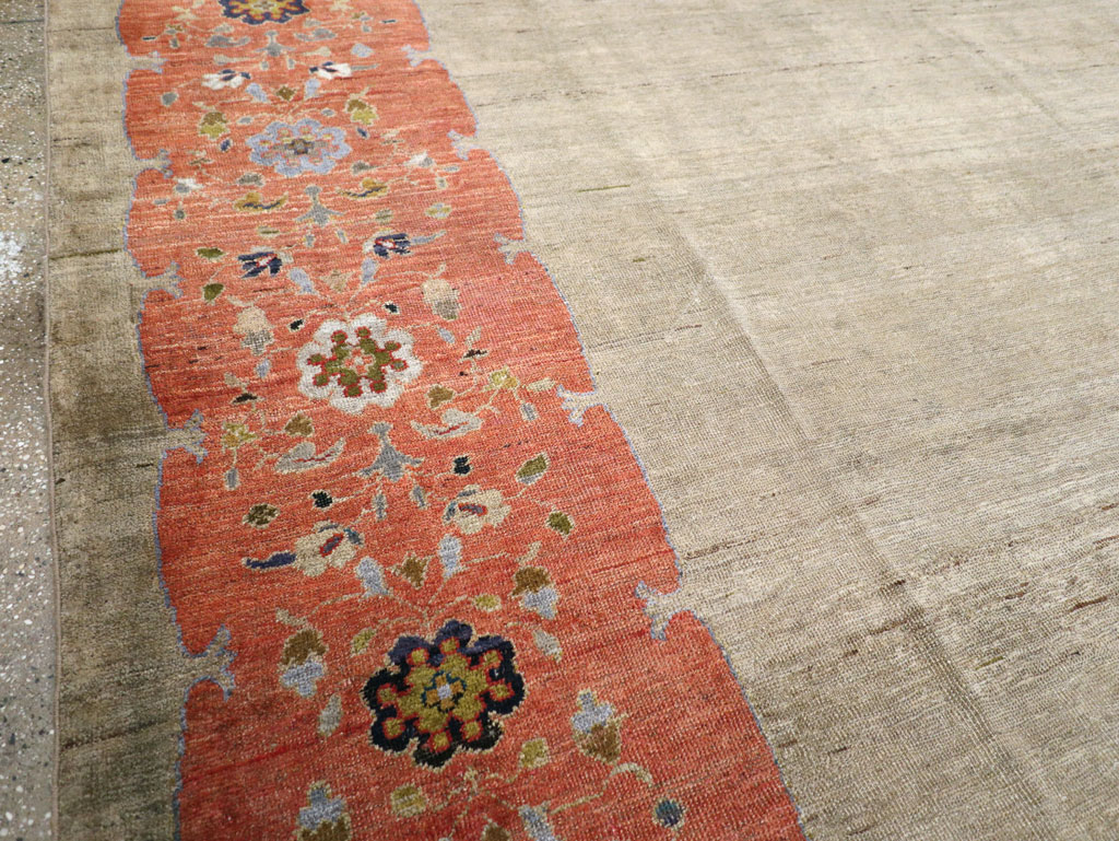 Antique Persian Mahal Room Size Carpet, No.31042 - Gsblank