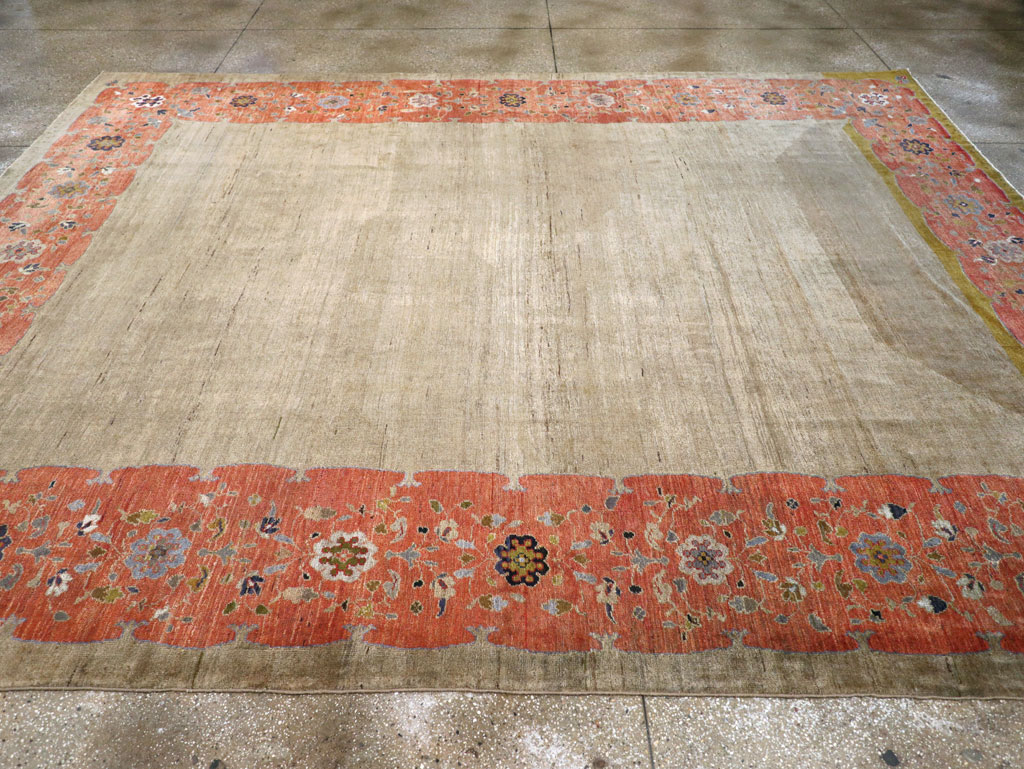 Antique Persian Mahal Room Size Carpet, No.31042 - Gsblank