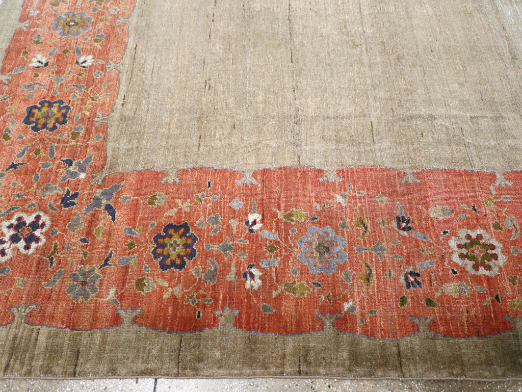 Antique Persian Mahal Room Size Carpet, No.31042 - Gsblank