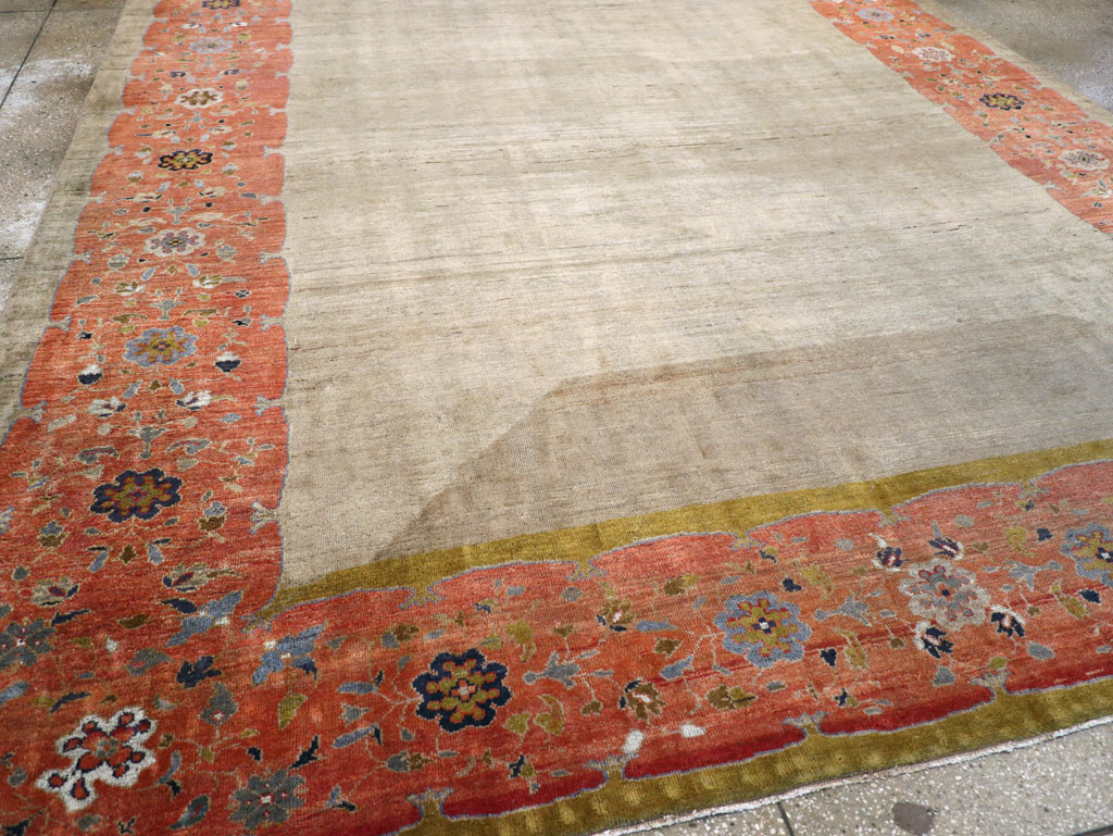 Antique Persian Mahal Room Size Carpet, No.31042 - Gsblank