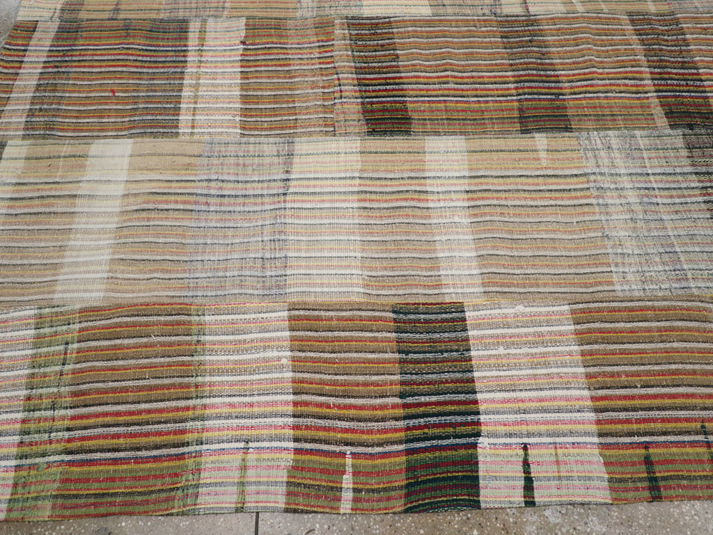 Vintage Turkish Flatweave Kilim Room Size Carpet, No.31044 - Gsblank