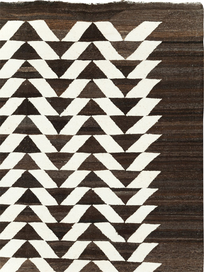 Contemporary Turkish Flatweave Kilim Room Size Carpet, No.31045 - Gsblank