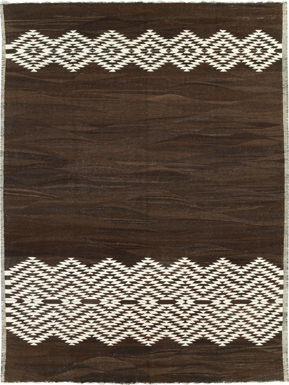 Contemporary Turkish Flatweave Kilim Room Size Carpet, No.31046 - Gsblank