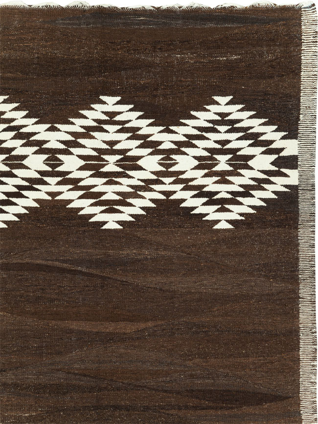 Contemporary Turkish Flatweave Kilim Room Size Carpet, No.31046 - Gsblank