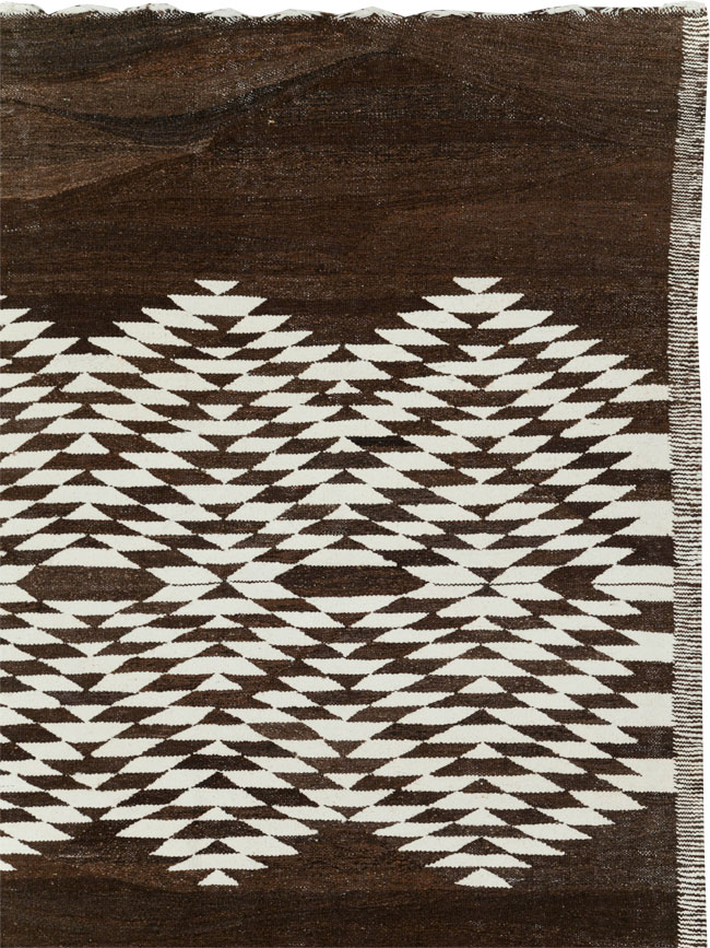 Contemporary Turkish Flatweave Kilim Room Size Carpet, No.31046 - Gsblank
