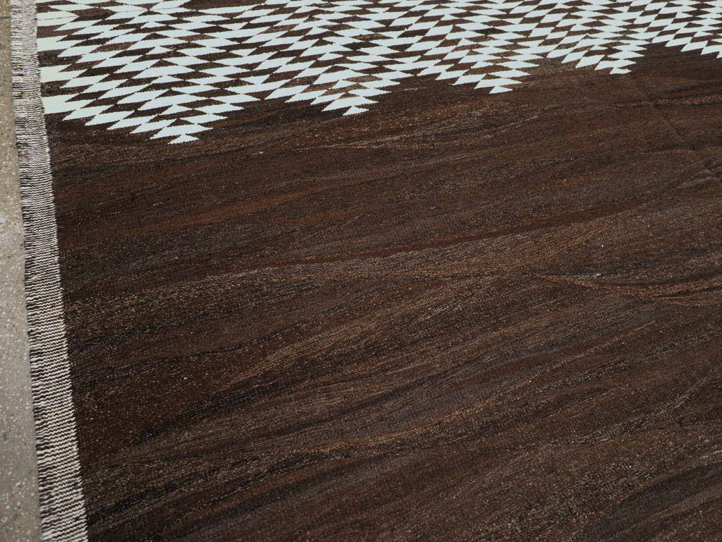 Contemporary Turkish Flatweave Kilim Room Size Carpet, No.31046 - Gsblank