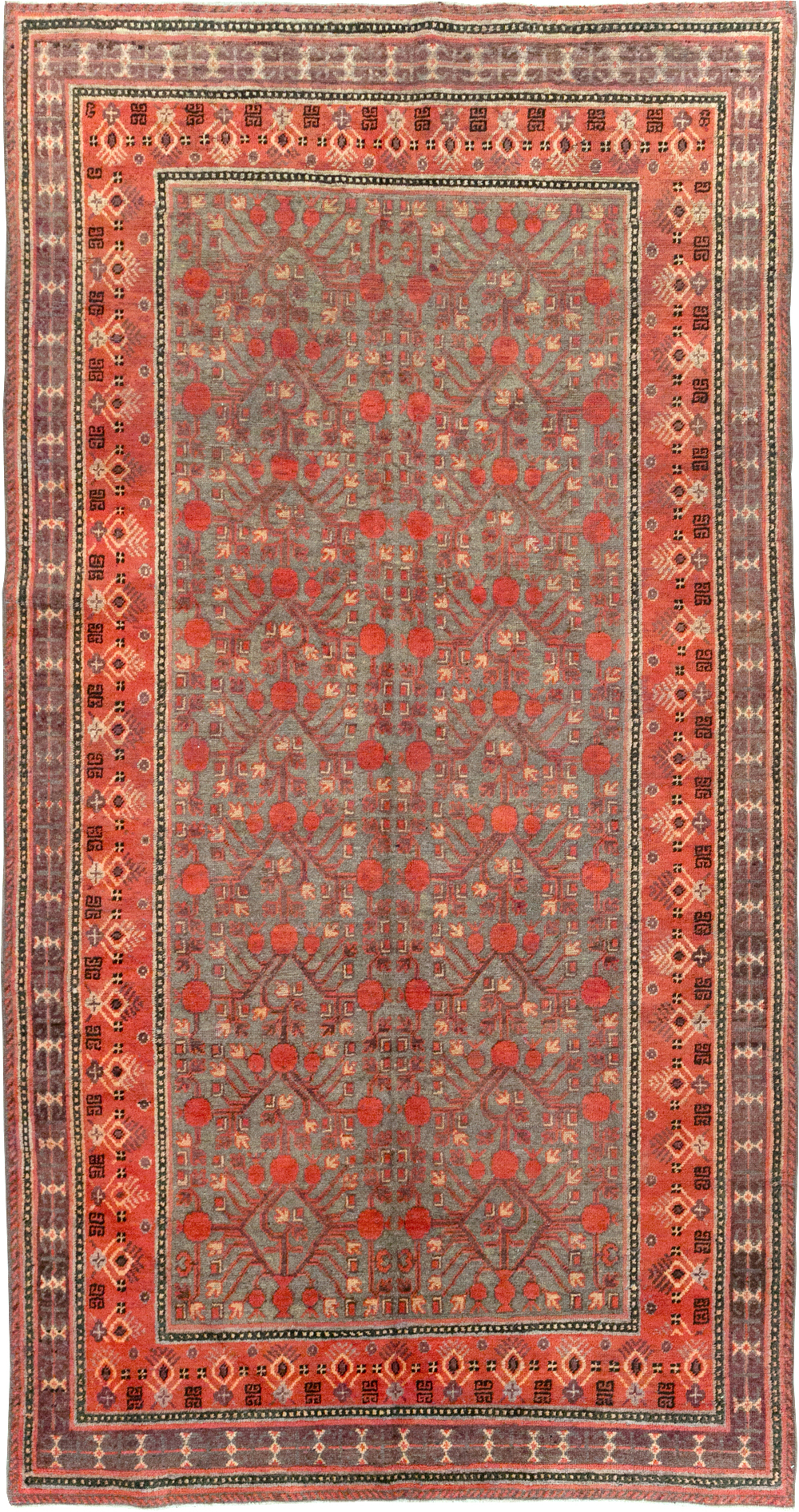 Antique Khotan Gallery Carpet, No.31050 - Gsblank