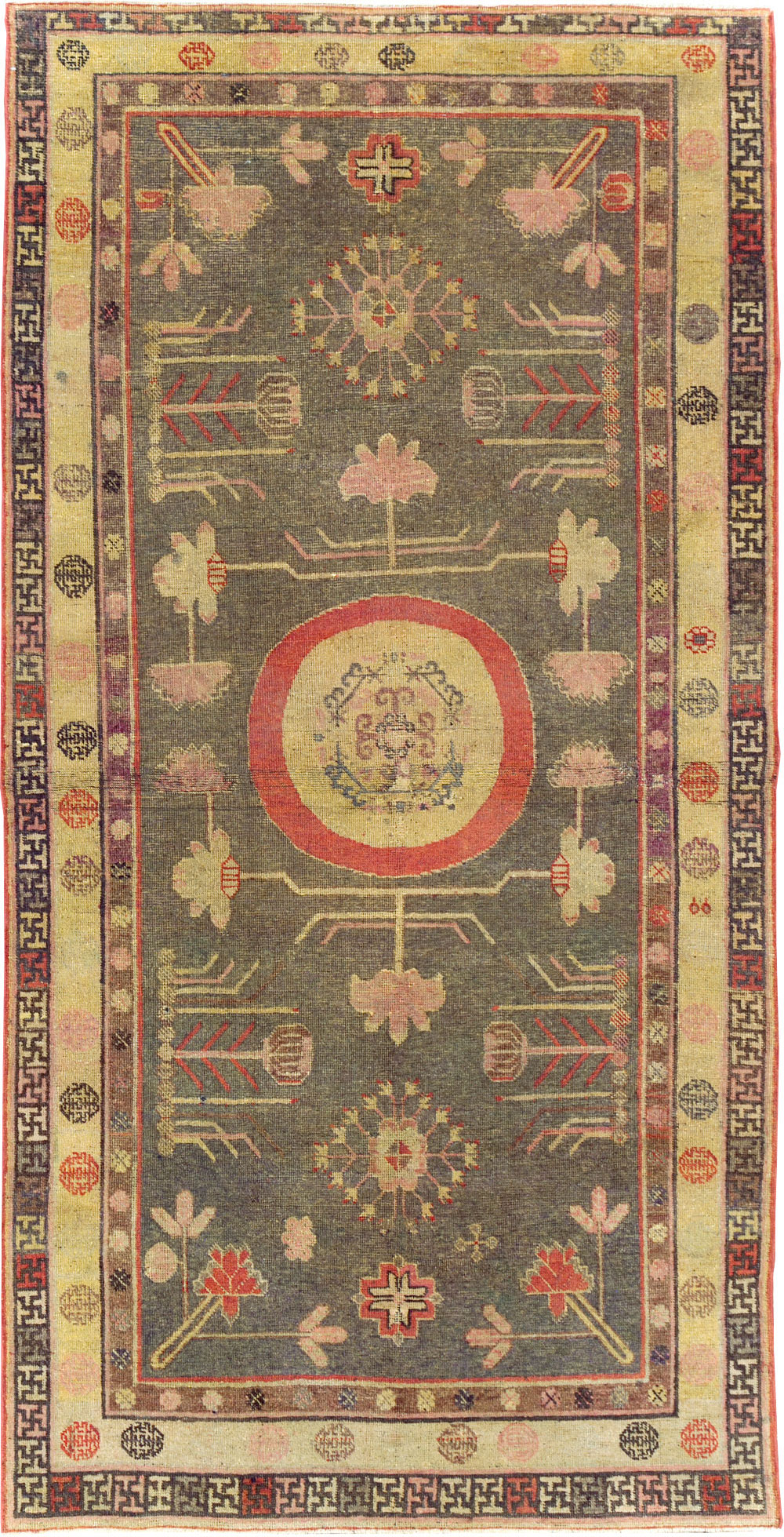Antique East Turkestan Khotan Gallery Rug, No.31051 - Gsblank