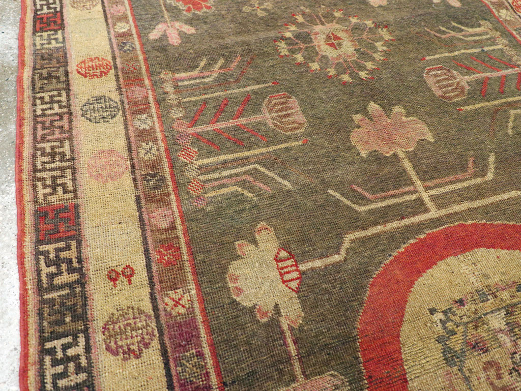 Antique East Turkestan Khotan Gallery Rug, No.31051 - Gsblank