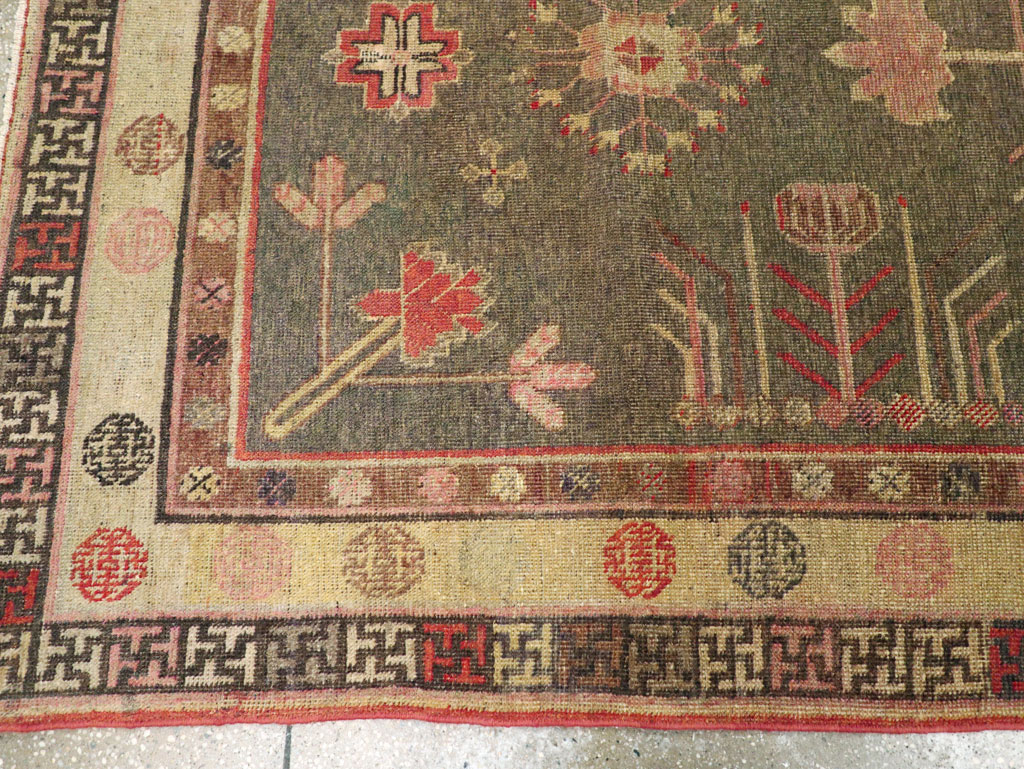 Antique East Turkestan Khotan Gallery Rug, No.31051 - Gsblank