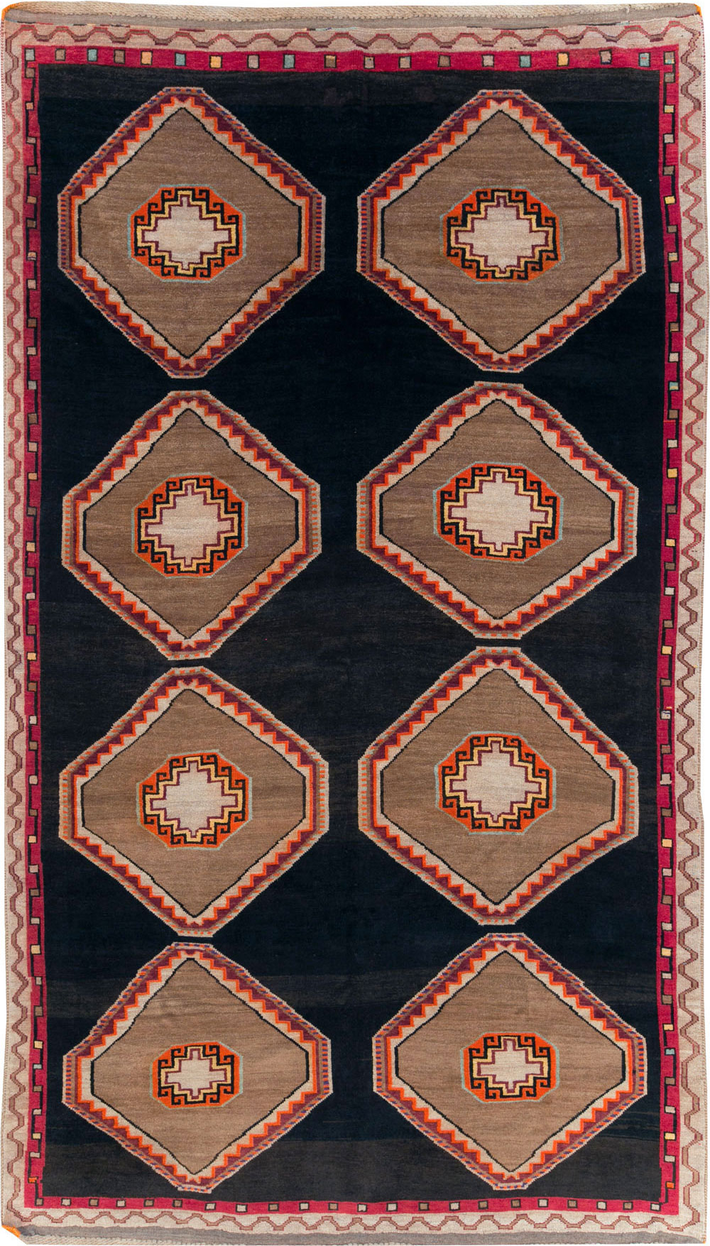 Vintage Turkish Anatolian Gallery Carpet, No.31054 - Gsblank