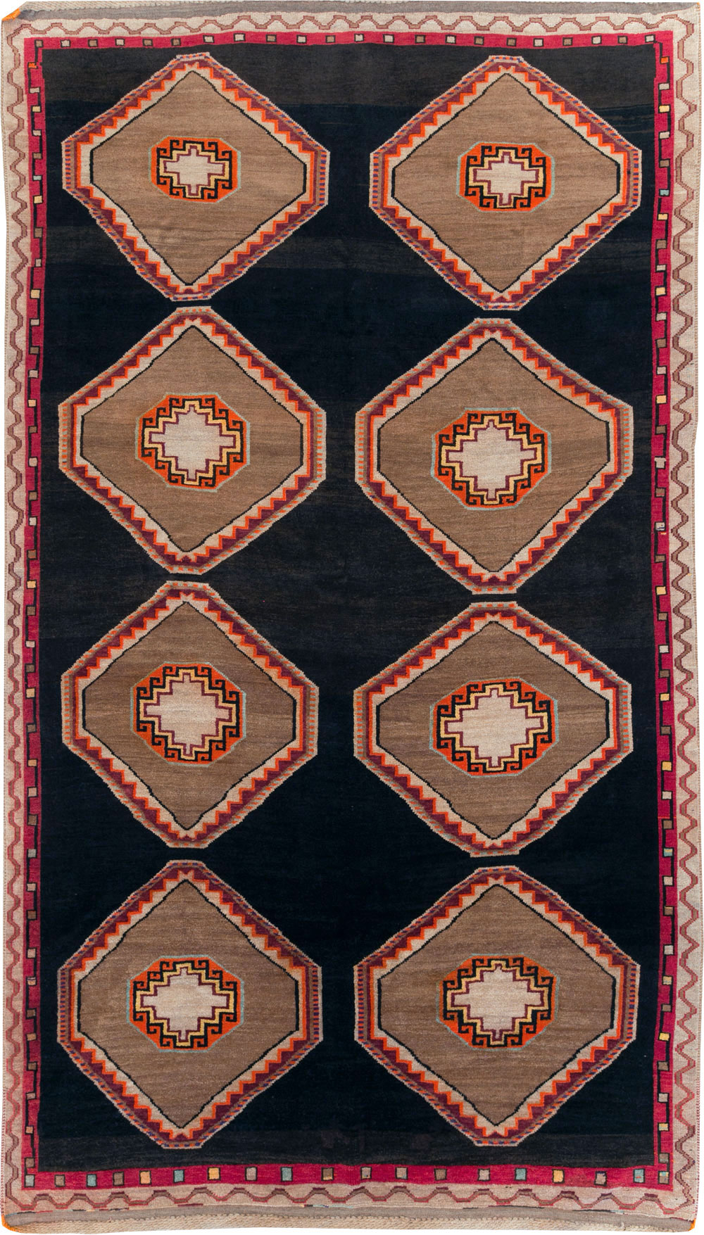Vintage Turkish Anatolian Gallery Carpet, No.31054 - Gsblank