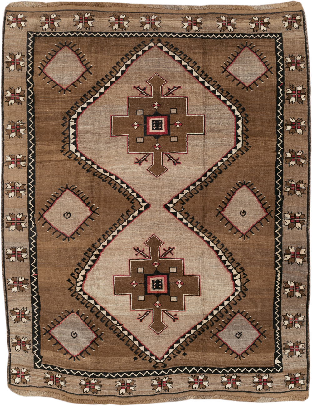 Vintage Turkish Anatolian Tribal Room Size Carpet, No.31055 - Gsblank