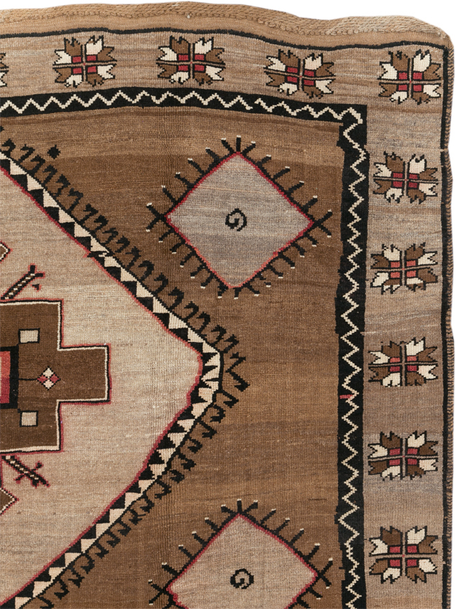 Vintage Turkish Anatolian Tribal Room Size Carpet, No.31055 - Gsblank