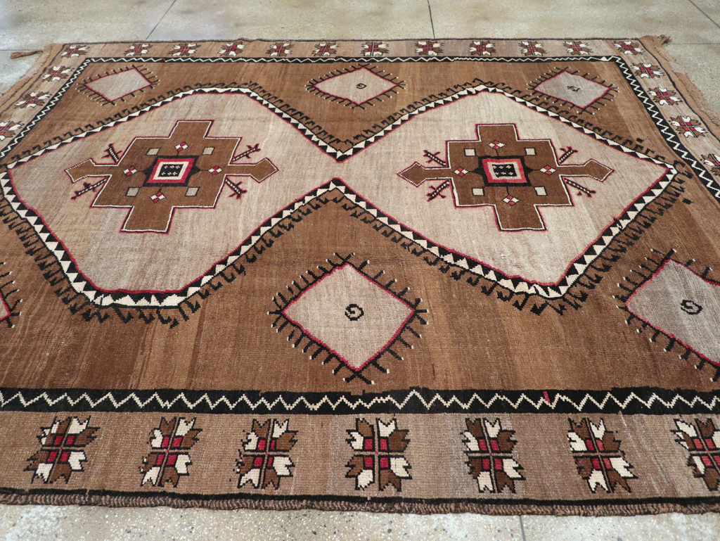Vintage Turkish Anatolian Tribal Room Size Carpet, No.31055 - Gsblank