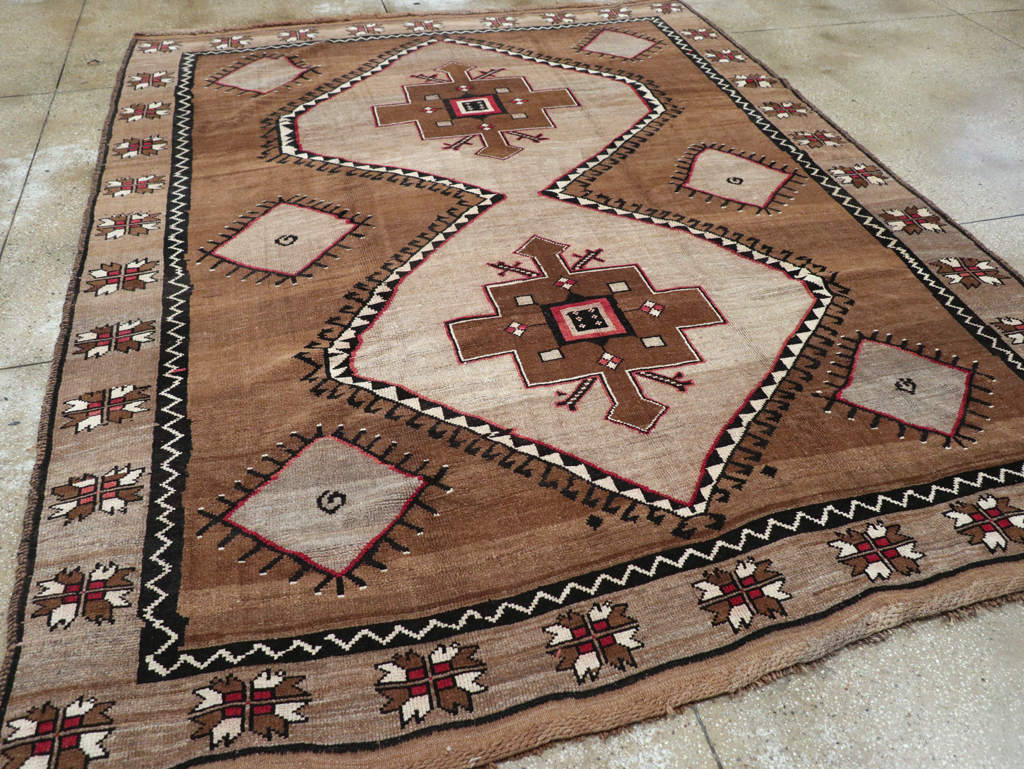 Vintage Turkish Anatolian Tribal Room Size Carpet, No.31055 - Gsblank