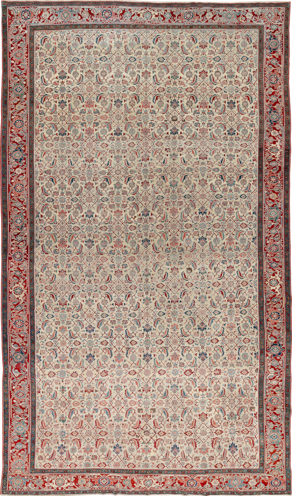Antique Persian Heriz Large Carpet, No.31057 - Gsblank