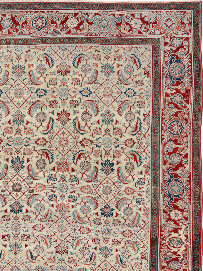 Antique Persian Heriz Large Carpet, No.31057 - Gsblank