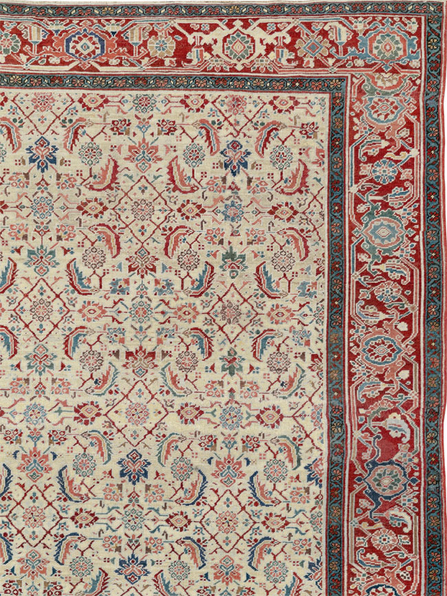 Antique Persian Heriz Large Carpet, No.31057 - Gsblank